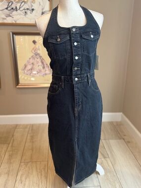 Universal Thread | Dresses | Womens Corset Midi A Line Dress Black L |  Poshmark